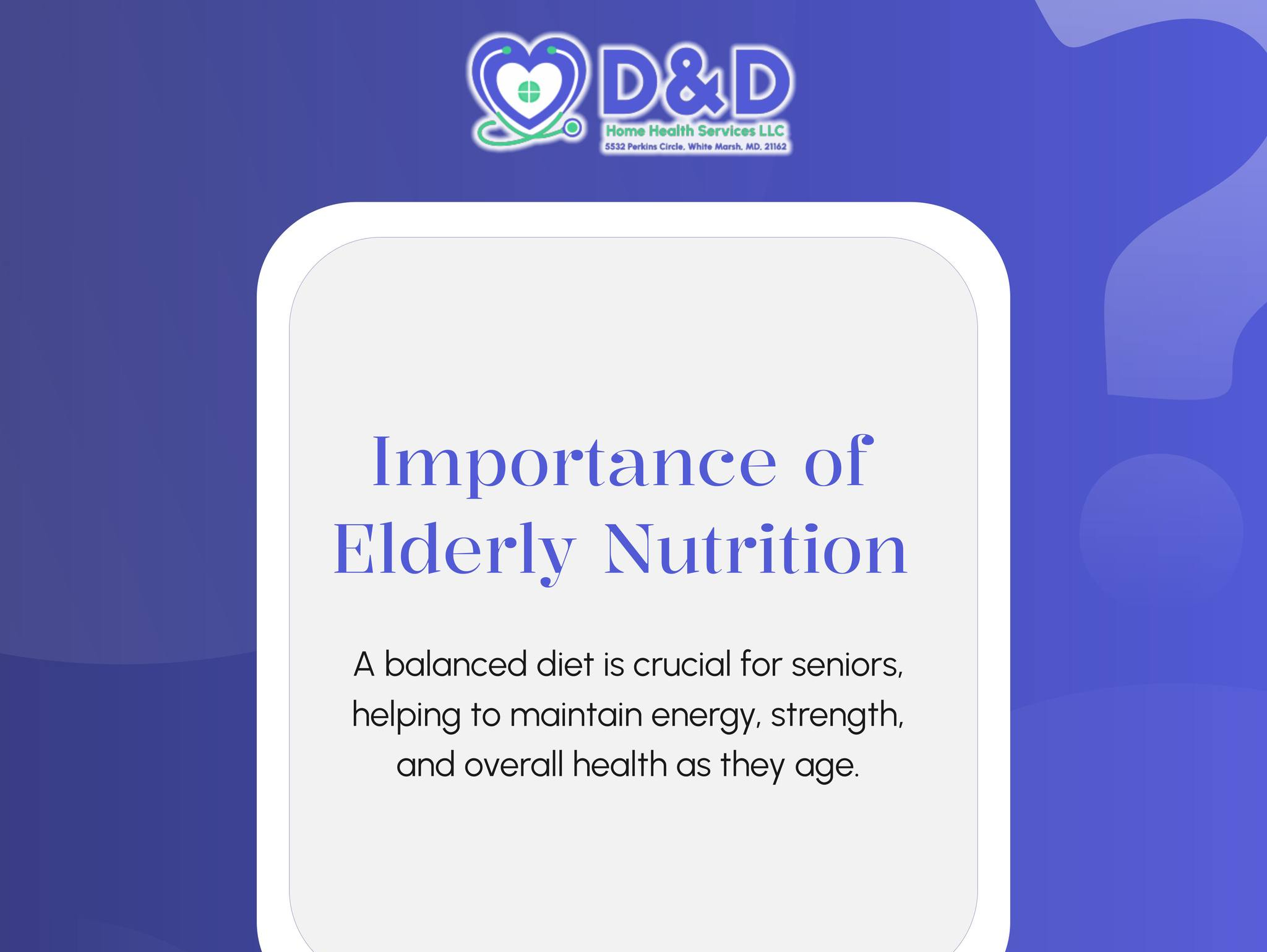 D & D Home Health Services - Homecare photo in White Marsh, MD